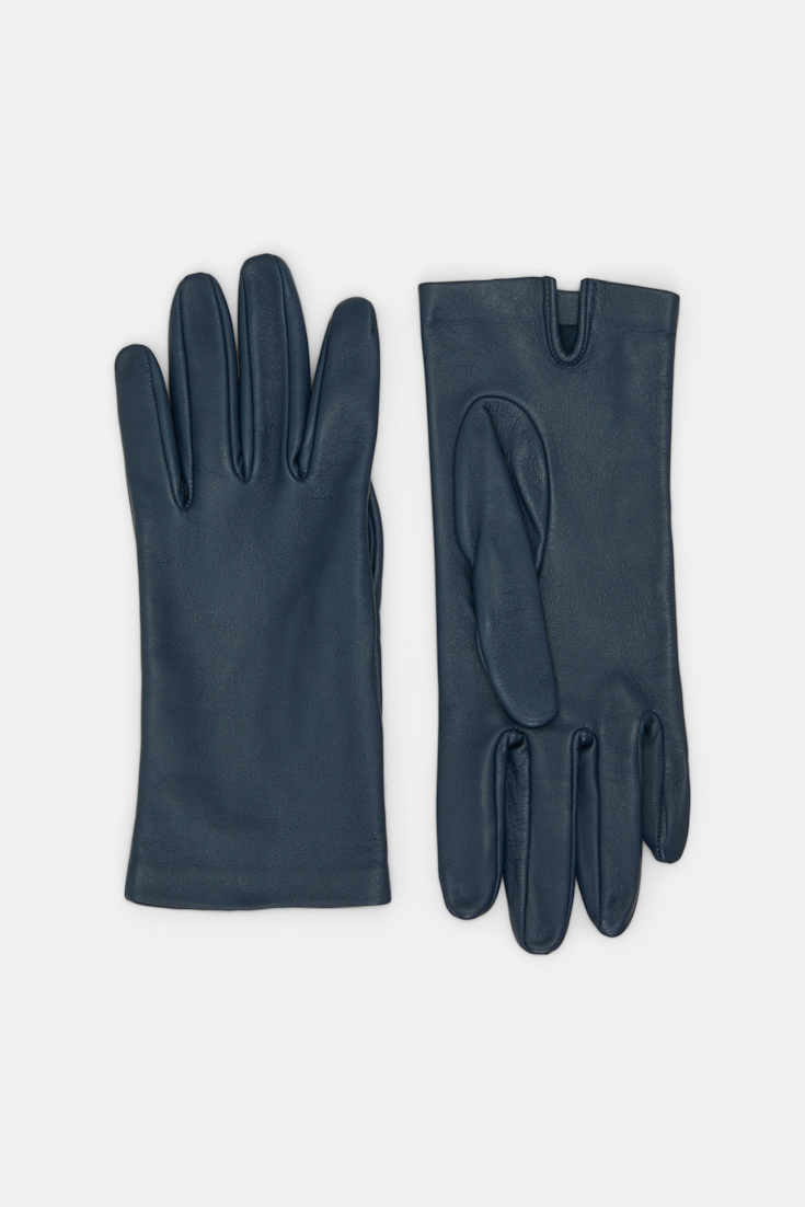 Dorothee Schumacher Lambskin gloves dark cloud Product Front View