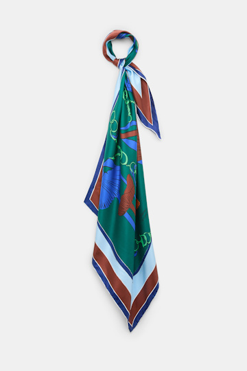 Dorothee Schumacher Printed silk twill scarf colorful ribbon scarf Product Front View