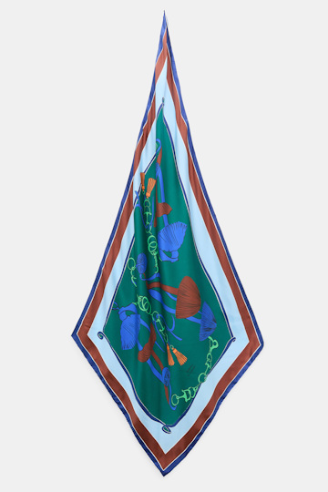 Dorothee Schumacher Printed silk twill scarf colorful ribbon scarf Product Detail View