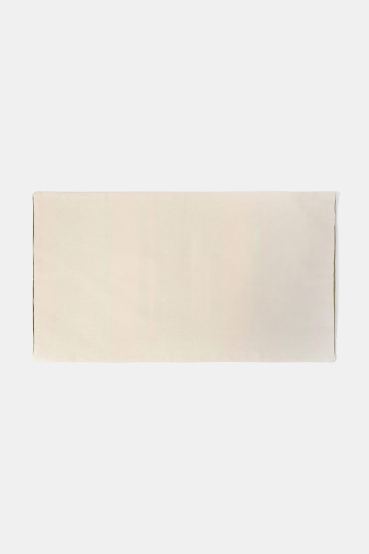 Dorothee Schumacher Großes, gestreiftes Kissen orange, purple, khaki stripe
