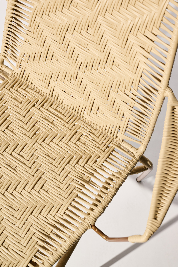 Dorothee Schumacher Handgeflochtener Stuhl copper beige mix