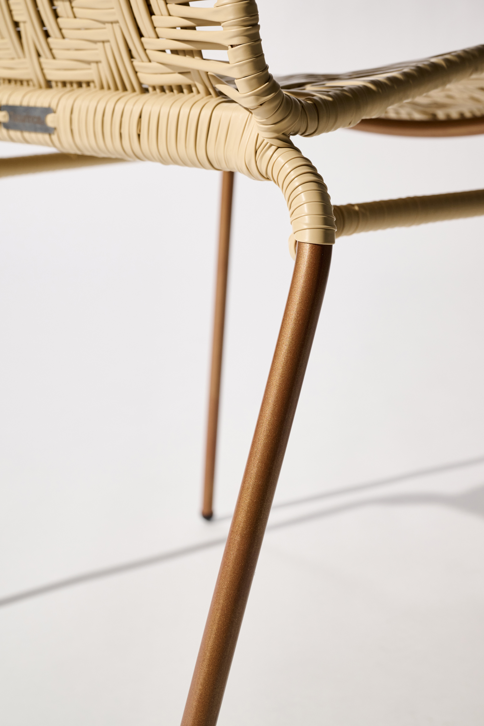 Dorothee Schumacher Handgeflochtener Stuhl copper beige mix