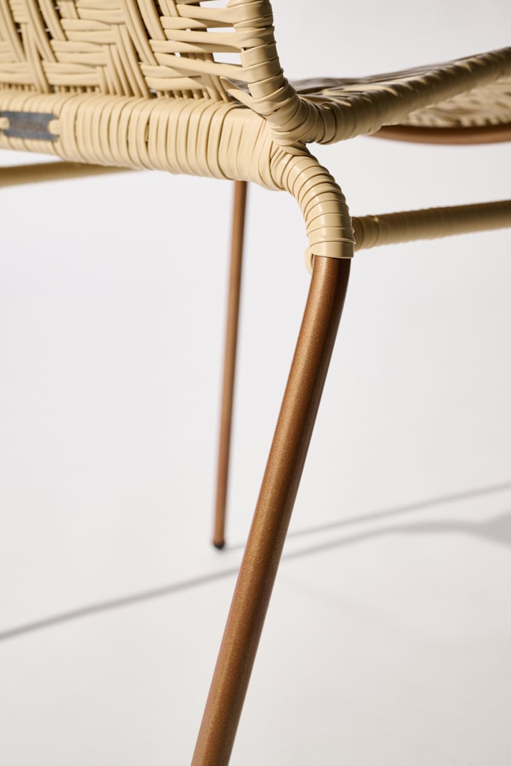 Dorothee Schumacher Handgeflochtener Stuhl copper beige mix
