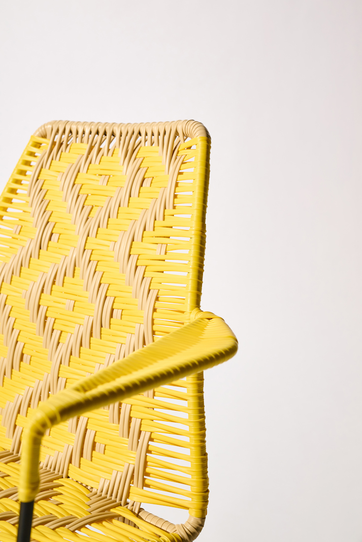 Dorothee Schumacher Handgeflochtener Stuhl amarillo beige mix
