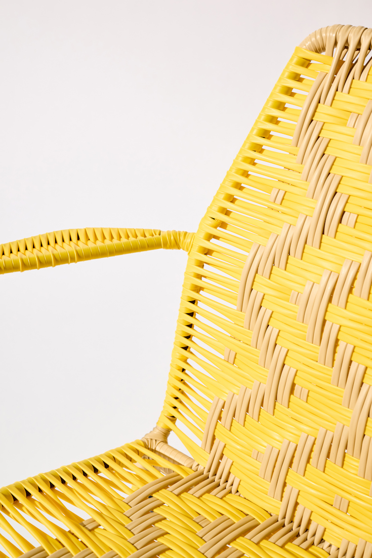 Dorothee Schumacher Handgeflochtener Stuhl amarillo beige mix