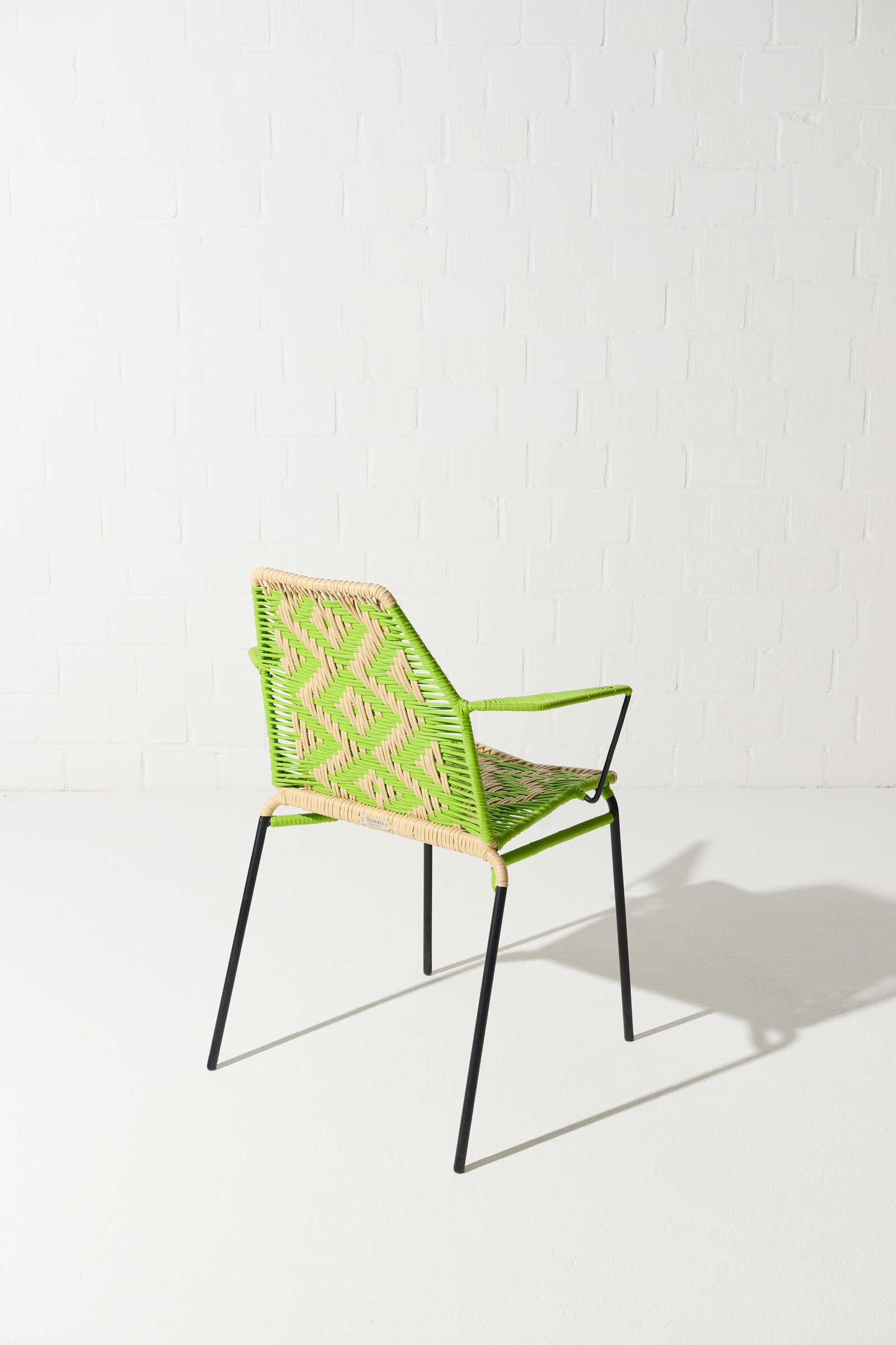 Dorothee Schumacher Handgeflochtener Stuhl verde tropical beige mix