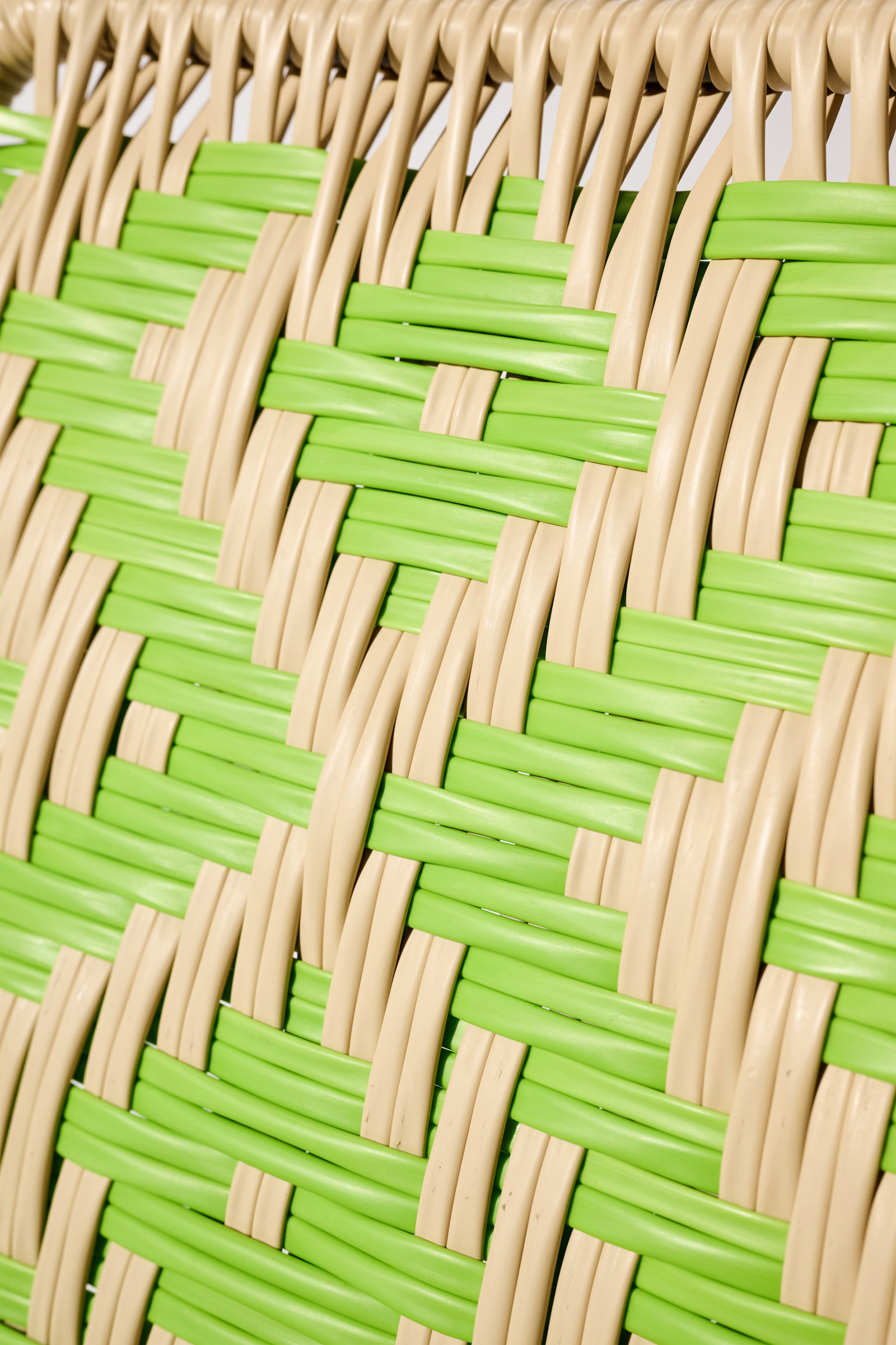 Dorothee Schumacher Handgeflochtener Stuhl verde tropical beige mix