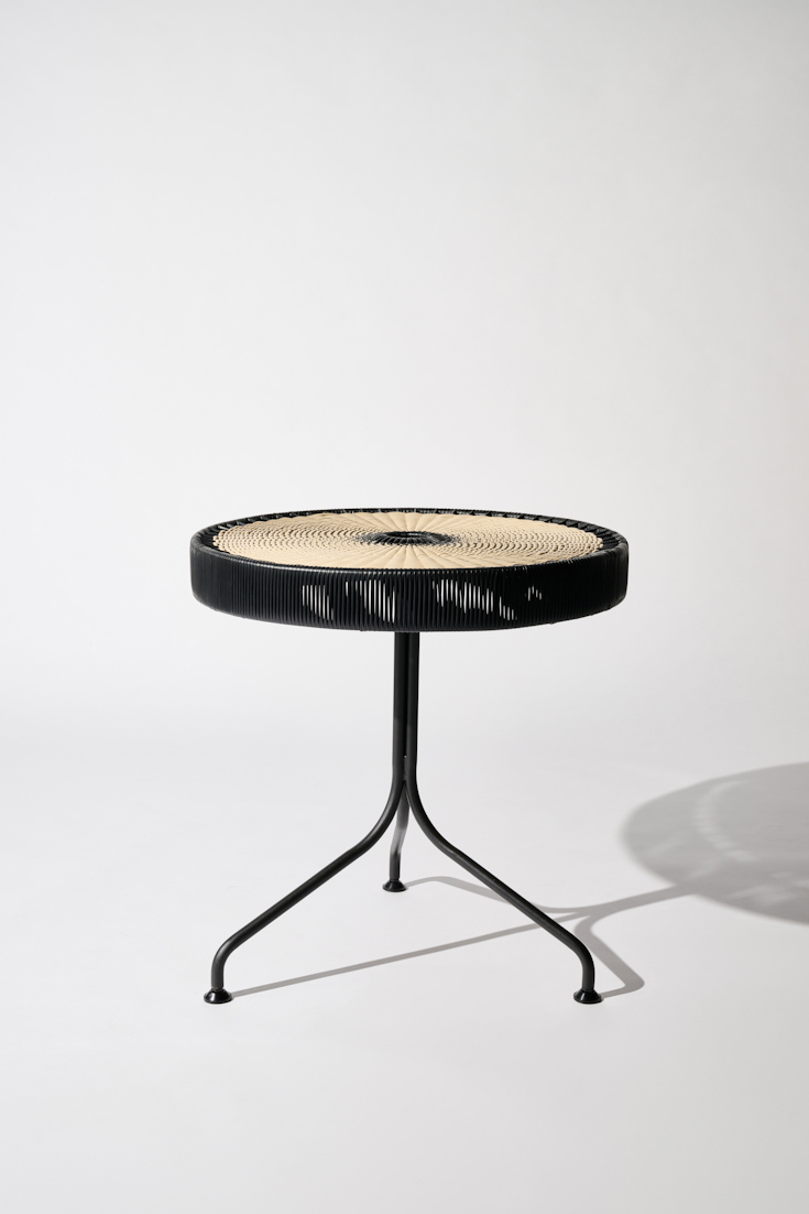 Dorothee Schumacher Handgeflochtener Dining Table black beige mix