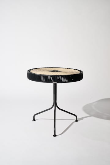 Dorothee Schumacher Handwoven dinner table black beige mix