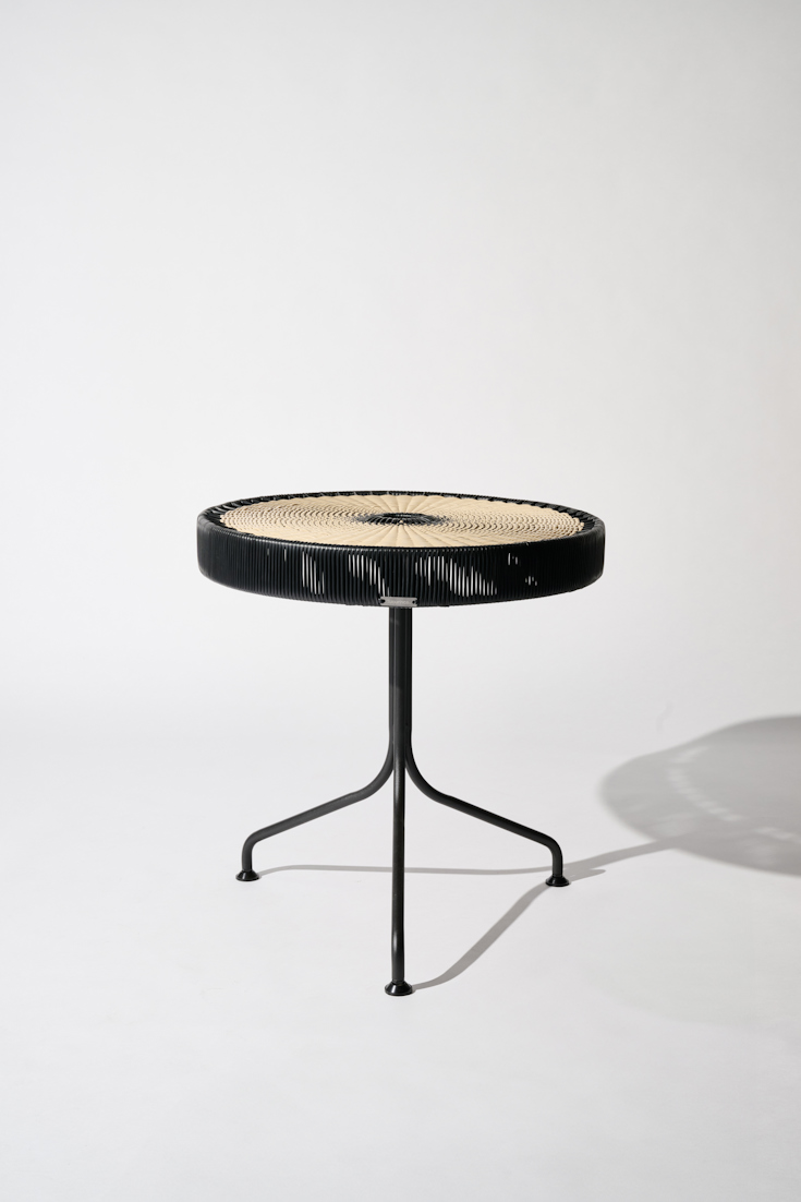 Dorothee Schumacher Handgeflochtener Dining Table black beige mix