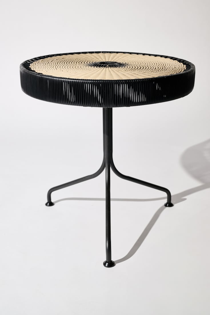 Dorothee Schumacher Handgeflochtener Dining Table black beige mix