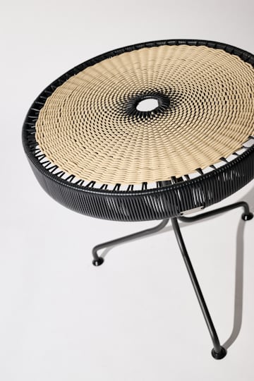 Dorothee Schumacher Handwoven dinner table black beige mix