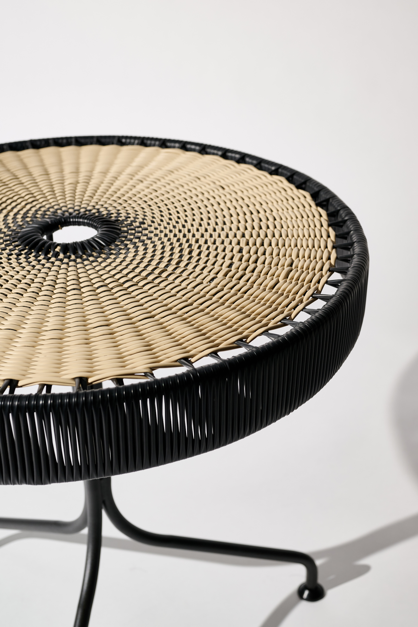 Dorothee Schumacher Handgeflochtener Dining Table black beige mix