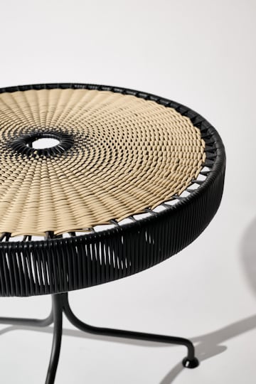 Dorothee Schumacher Handwoven dinner table black beige mix