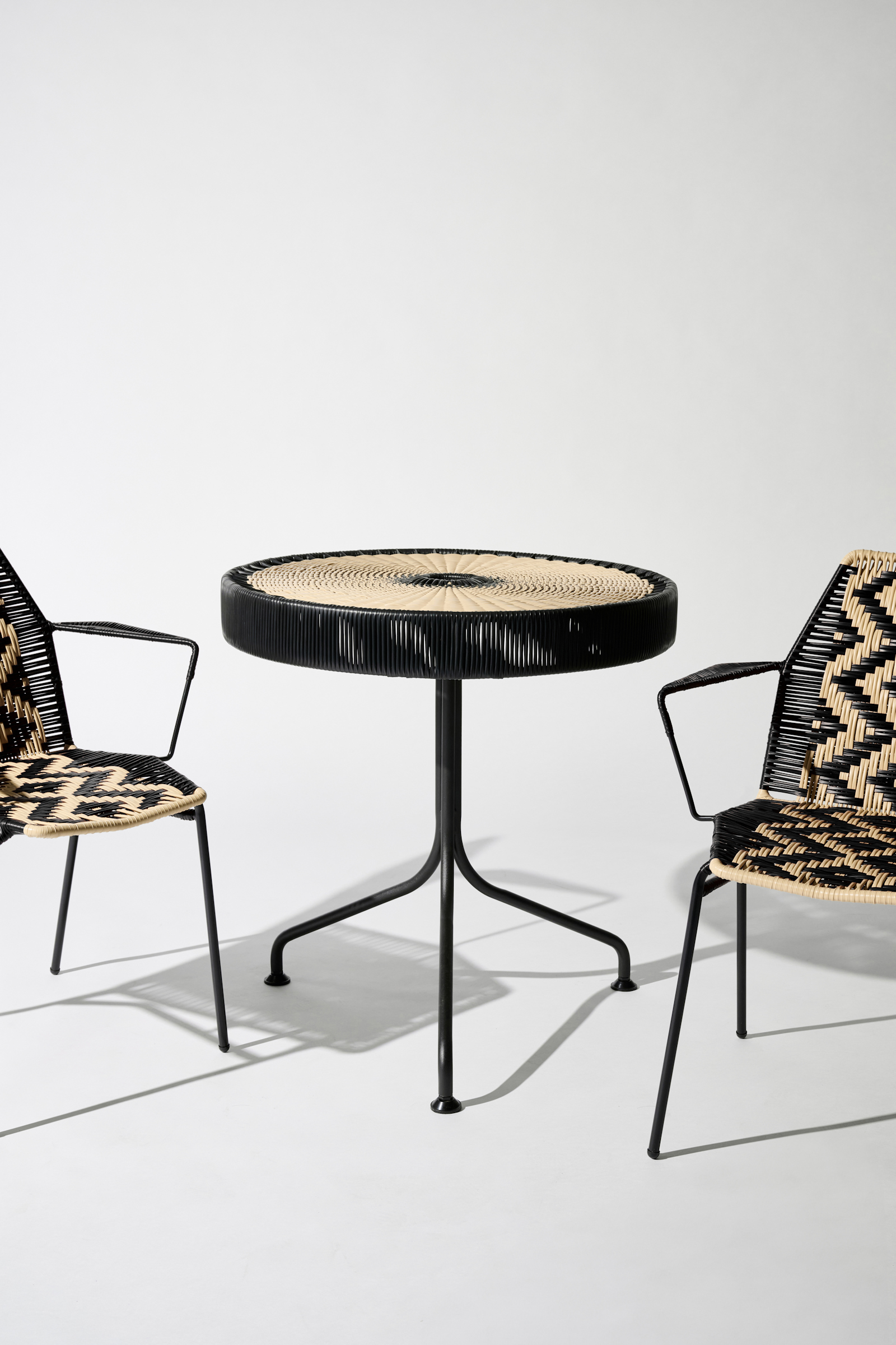 Dorothee Schumacher Handgeflochtener Dining Table black beige mix