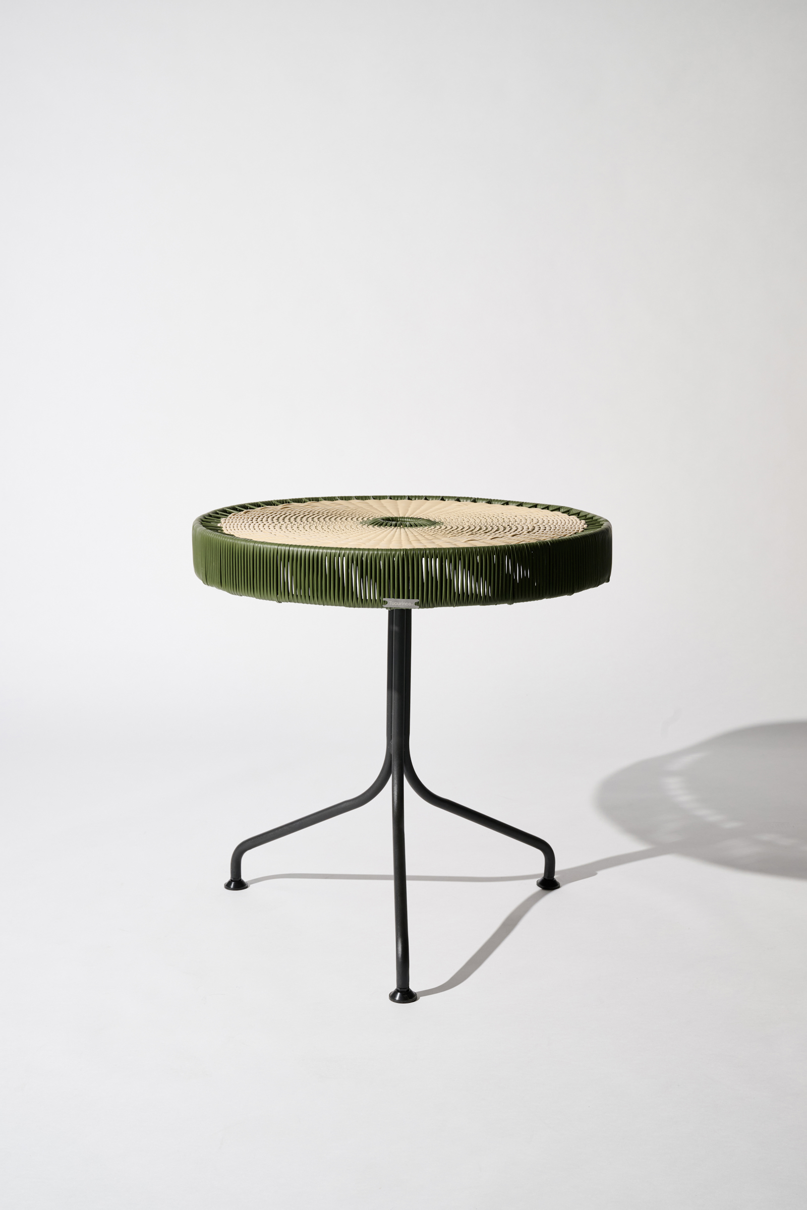 Dorothee Schumacher Handgeflochtener Dining Table verde militar beige mix
