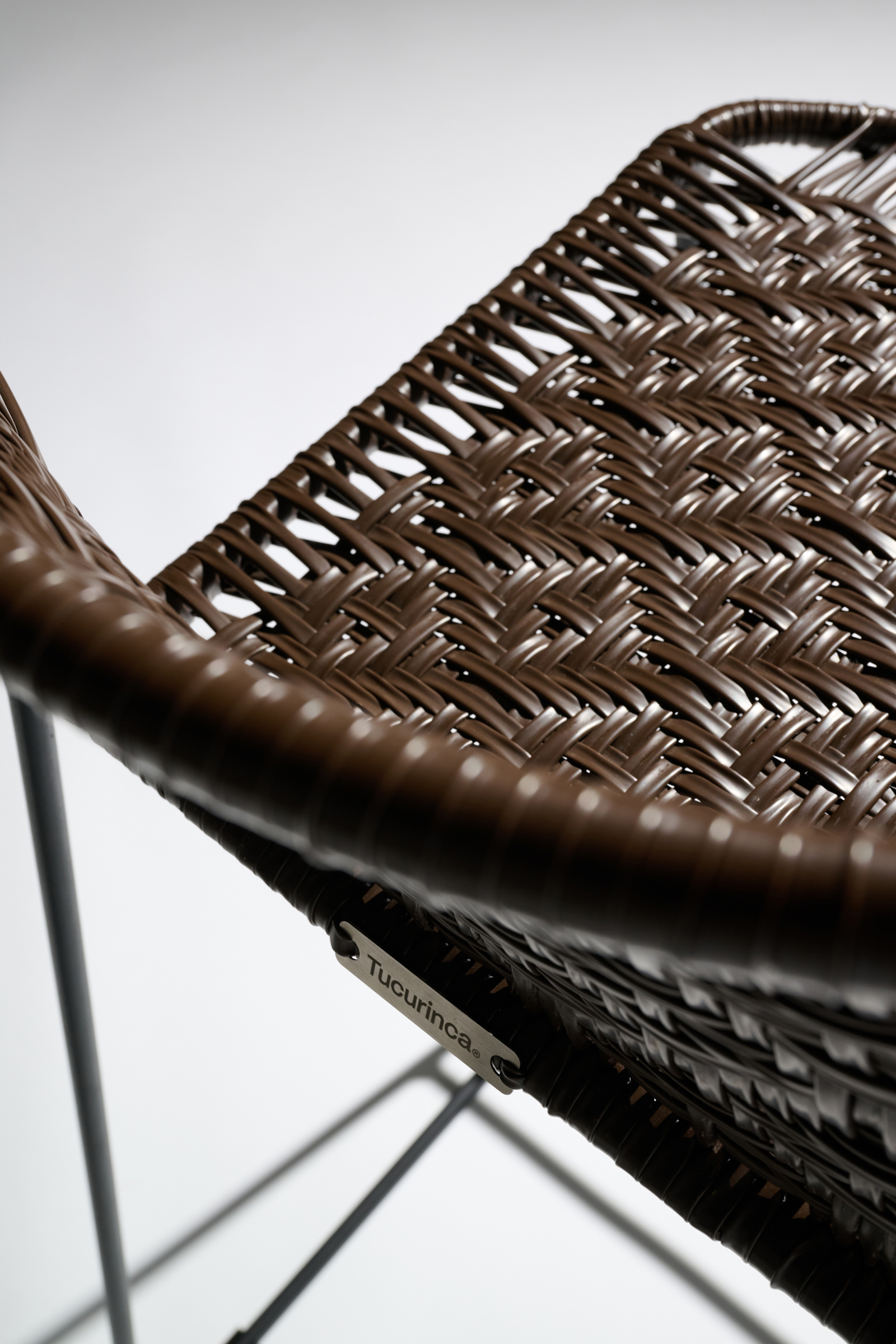 Dorothee Schumacher Handgeflochtener Barstuhl chocolate