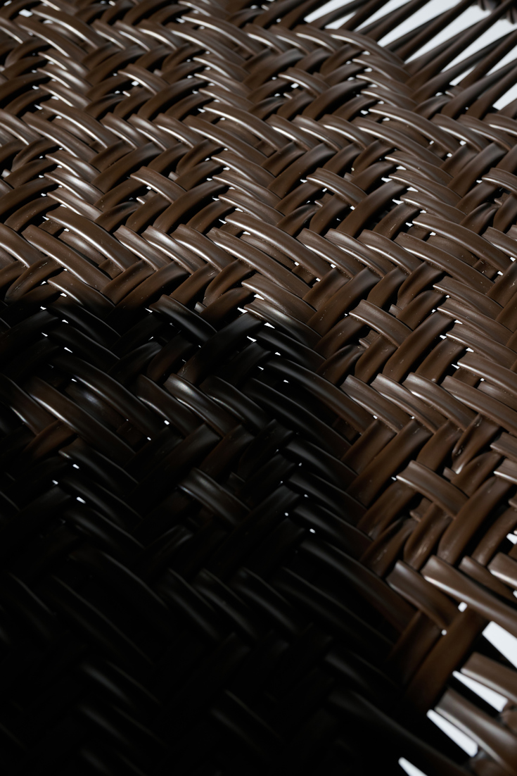 Dorothee Schumacher Handgeflochtener Barstuhl chocolate
