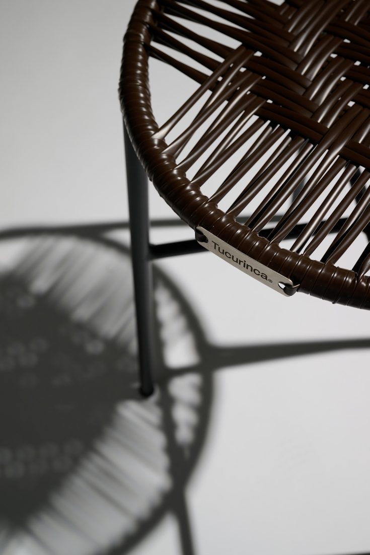 Dorothee Schumacher Handgeflochtener Hocker chocolate