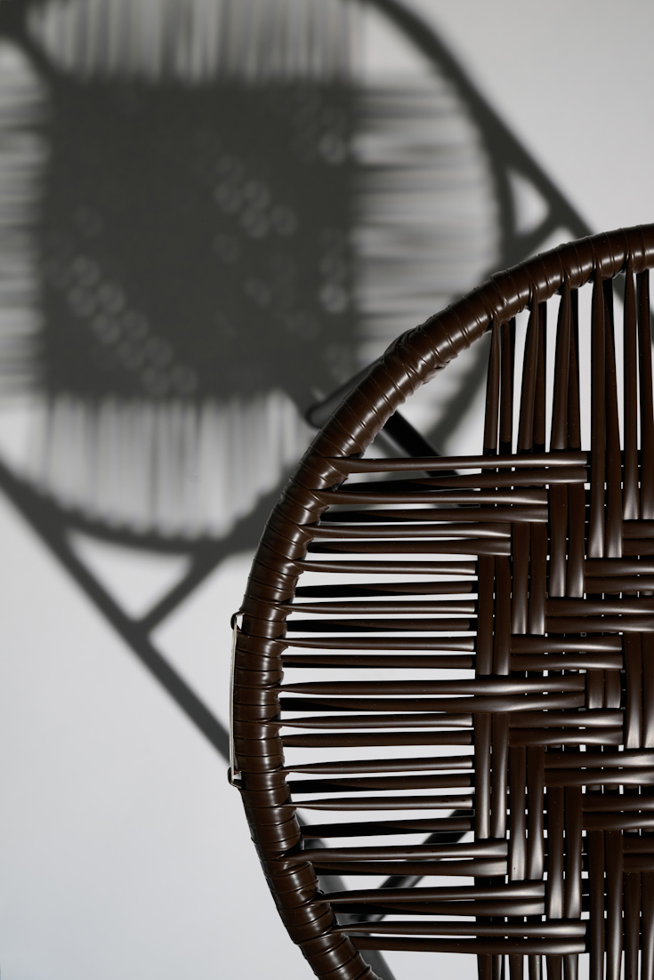 Dorothee Schumacher Handgeflochtener Hocker chocolate