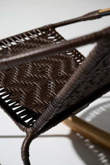 Dorothee Schumacher Handwoven mini rocking chair chocolate