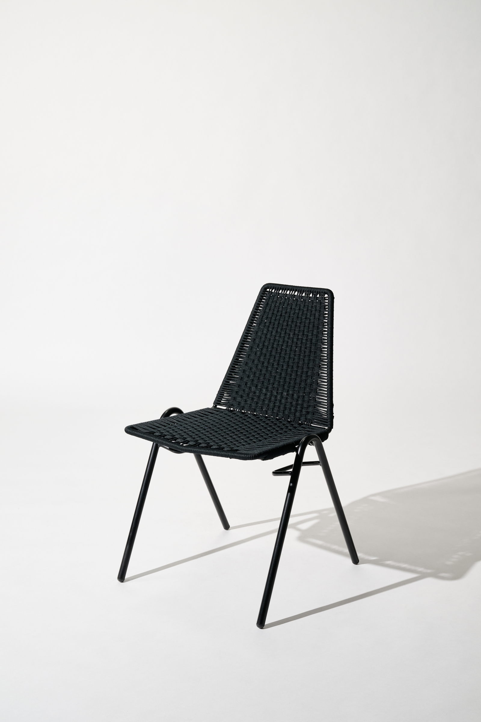 Dorothee Schumacher Handgeflochtener Indoor Stuhl black beige mix