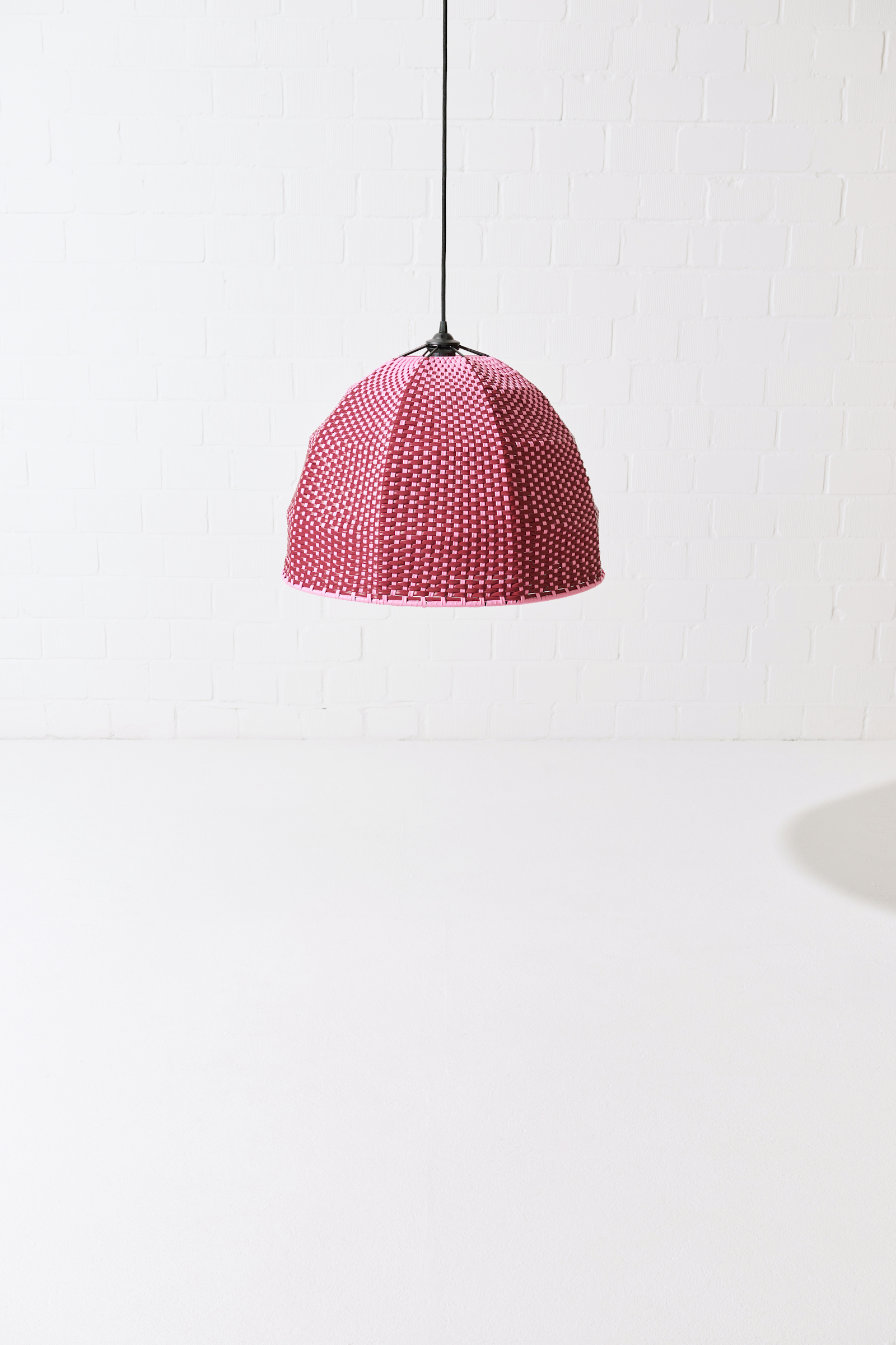 Dorothee Schumacher Handgeflochtener Lampenschirm light rose rojo vino mix