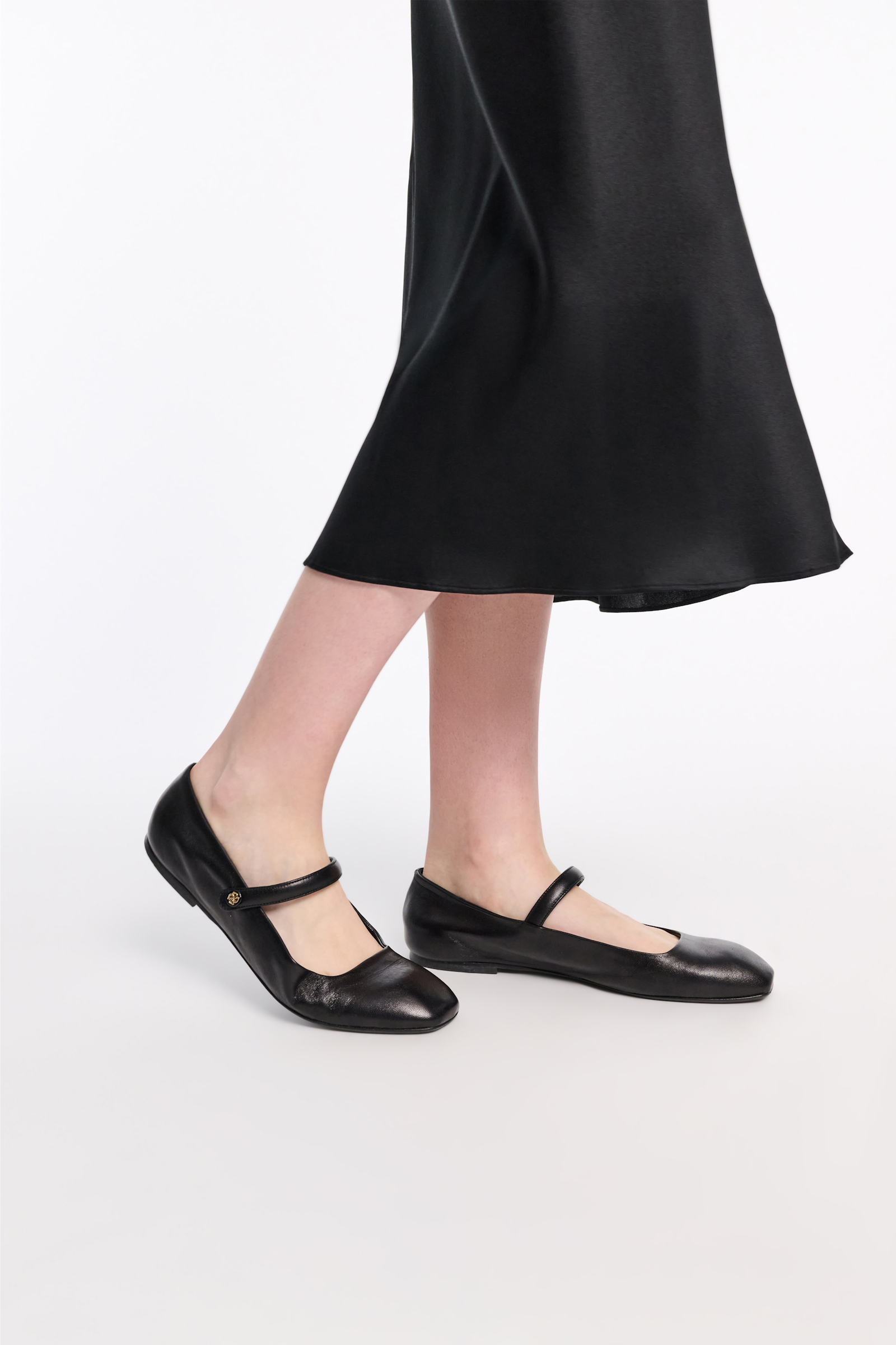 Dorothee Schumacher Square toe Mary-Janes pure black