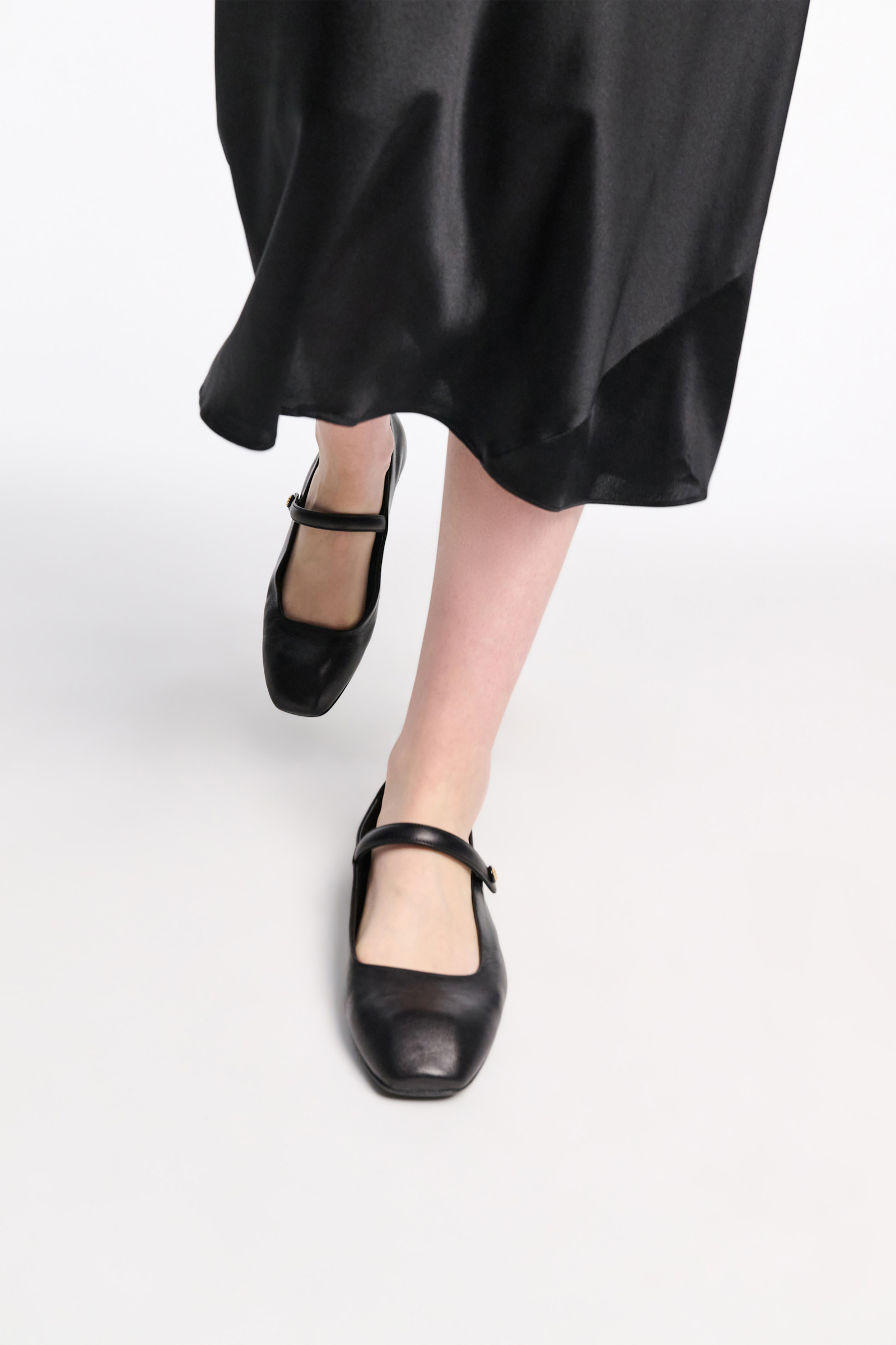Dorothee Schumacher Square toe Mary-Janes pure black