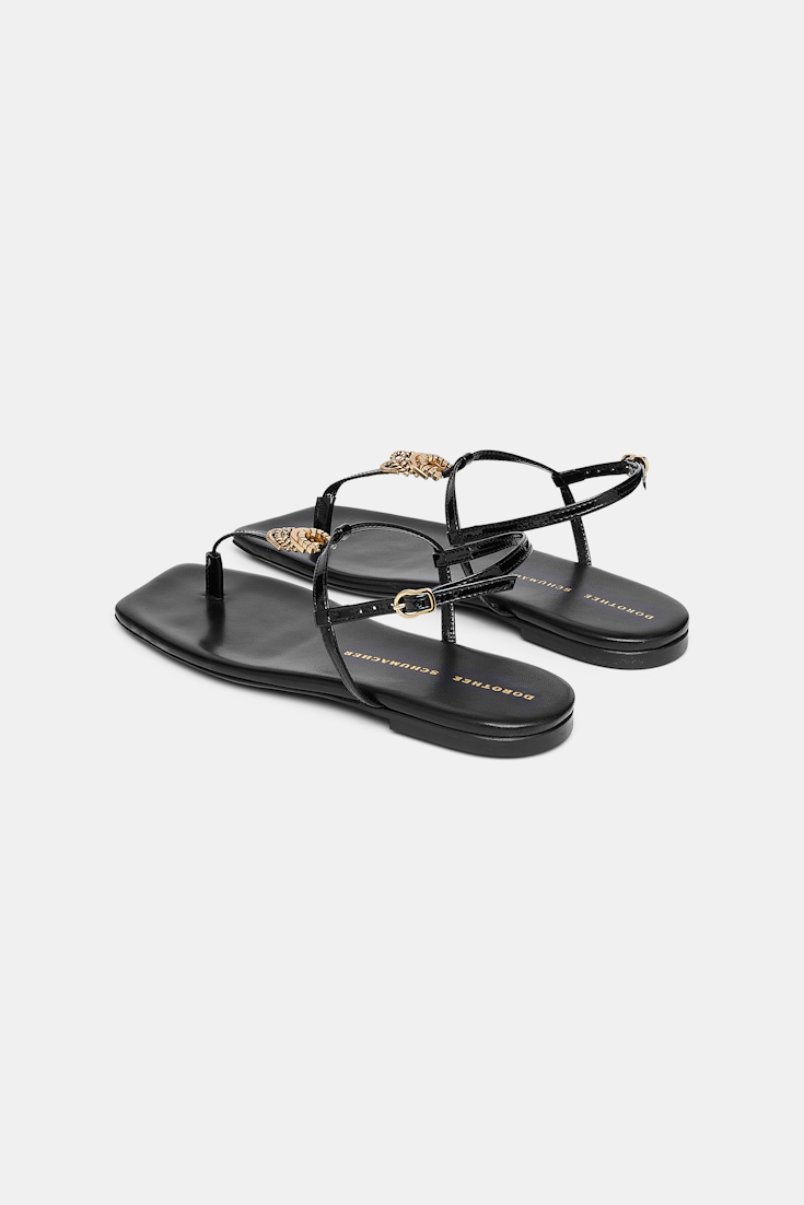 Dorothee Schumacher Sandalen mit D-Rings pure black