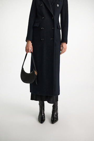 Dorothee Schumacher Half Moon Mini Bag in soft calf leather with D-ring hardware black