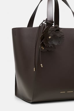 Dorothee Schumacher Handmade leather flower accessory Dark Chocolate