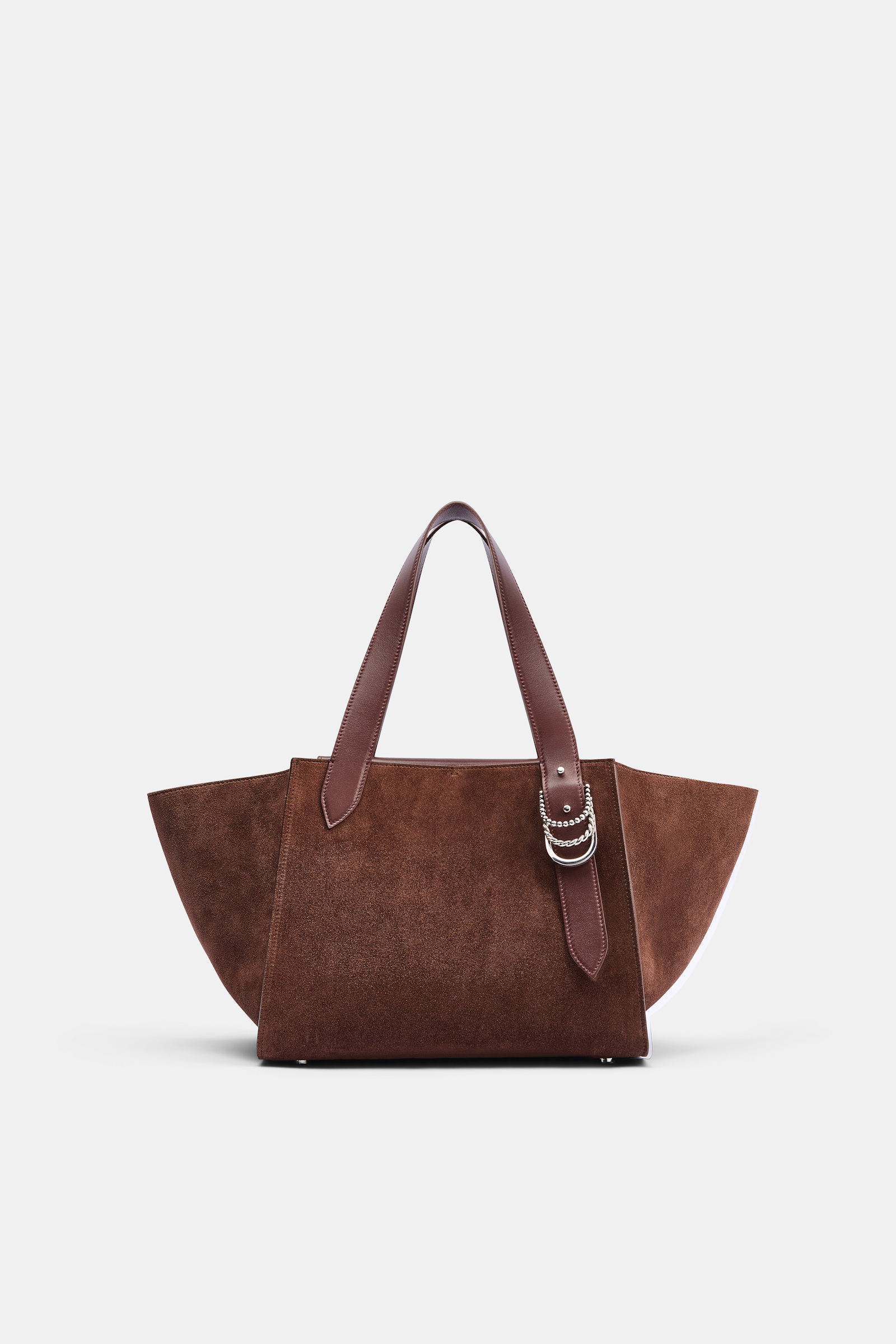 Dorothee Schumacher Horizontale Tote Bag aus Kalbswildleder sequoia Product Detail View