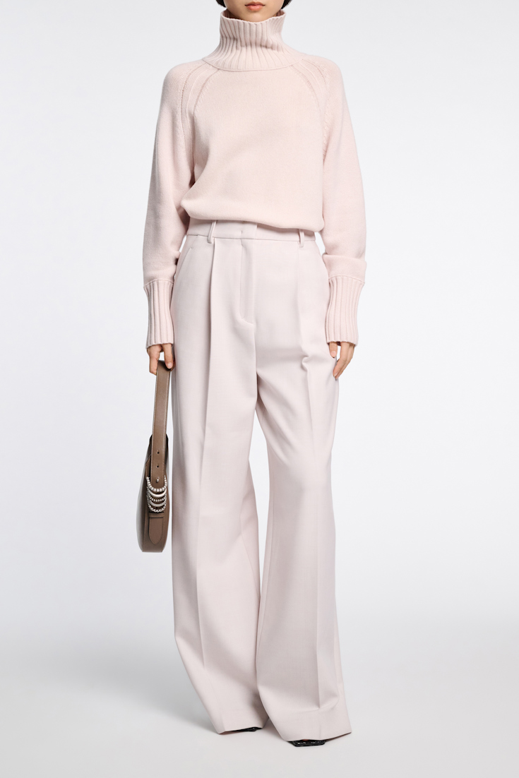 Dorothee Schumacher Rollkragenpullover aus Merino und Kaschmir medium creme