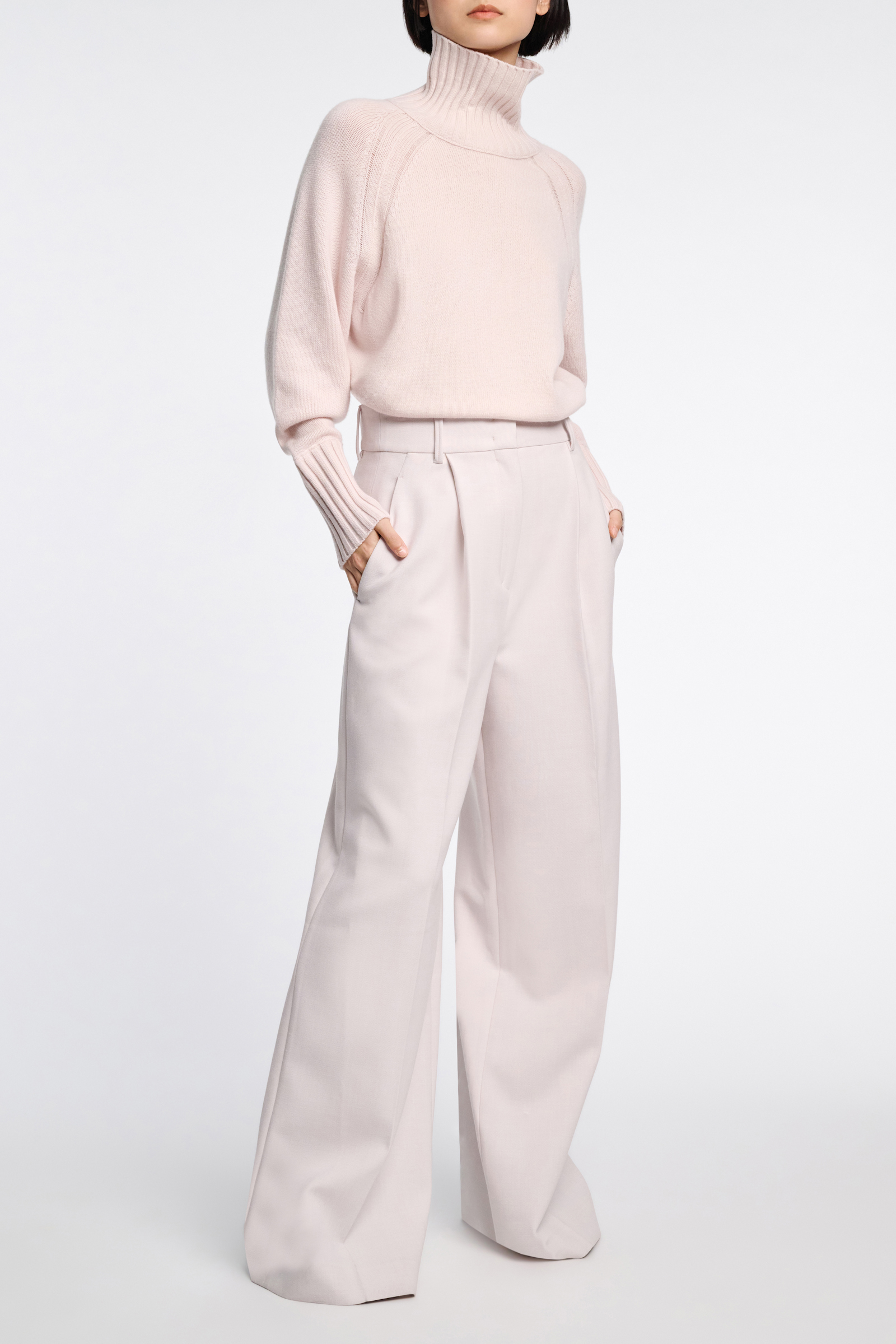 Dorothee Schumacher Rollkragenpullover aus Merino und Kaschmir medium creme