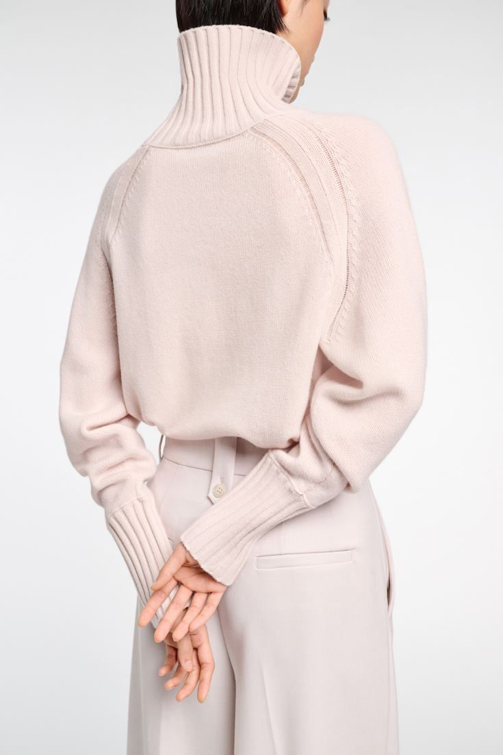 Dorothee Schumacher Rollkragenpullover aus Merino und Kaschmir medium creme