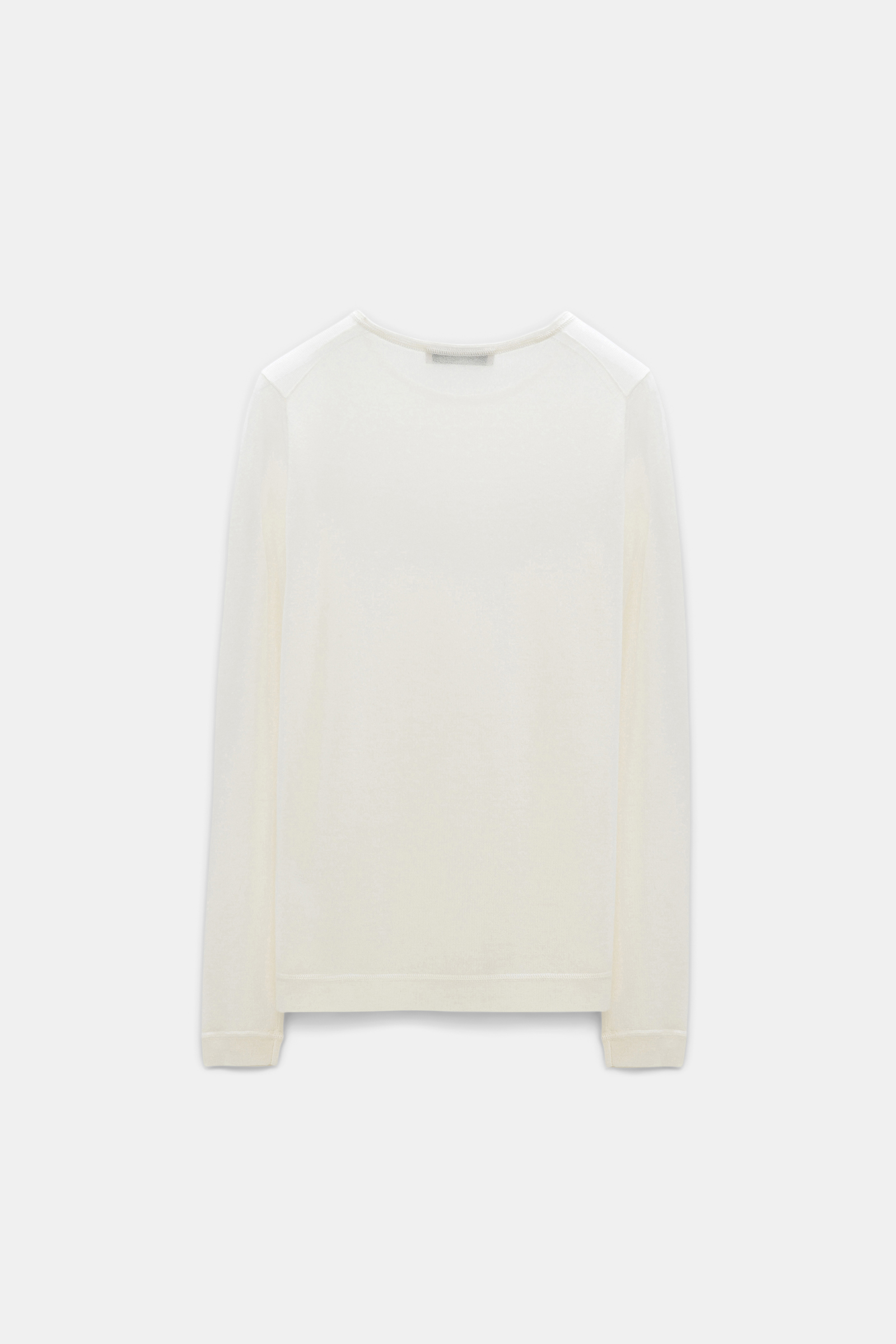 Dorothee Schumacher Rundhalspullover aus Kaschmir camellia white
