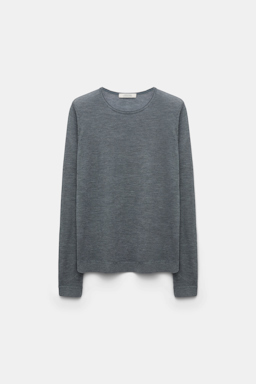 Dorothee Schumacher Rundhalspullover aus Kaschmir basalt grey