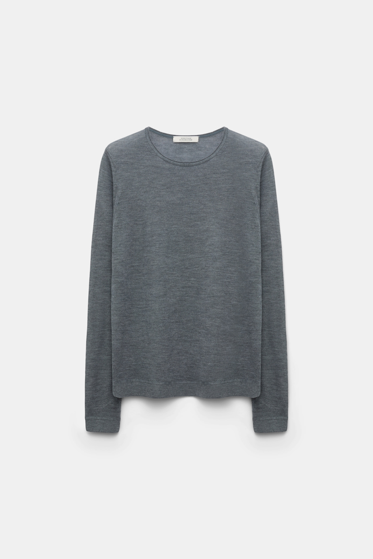 Dorothee Schumacher Rundhalspullover aus Kaschmir basalt grey