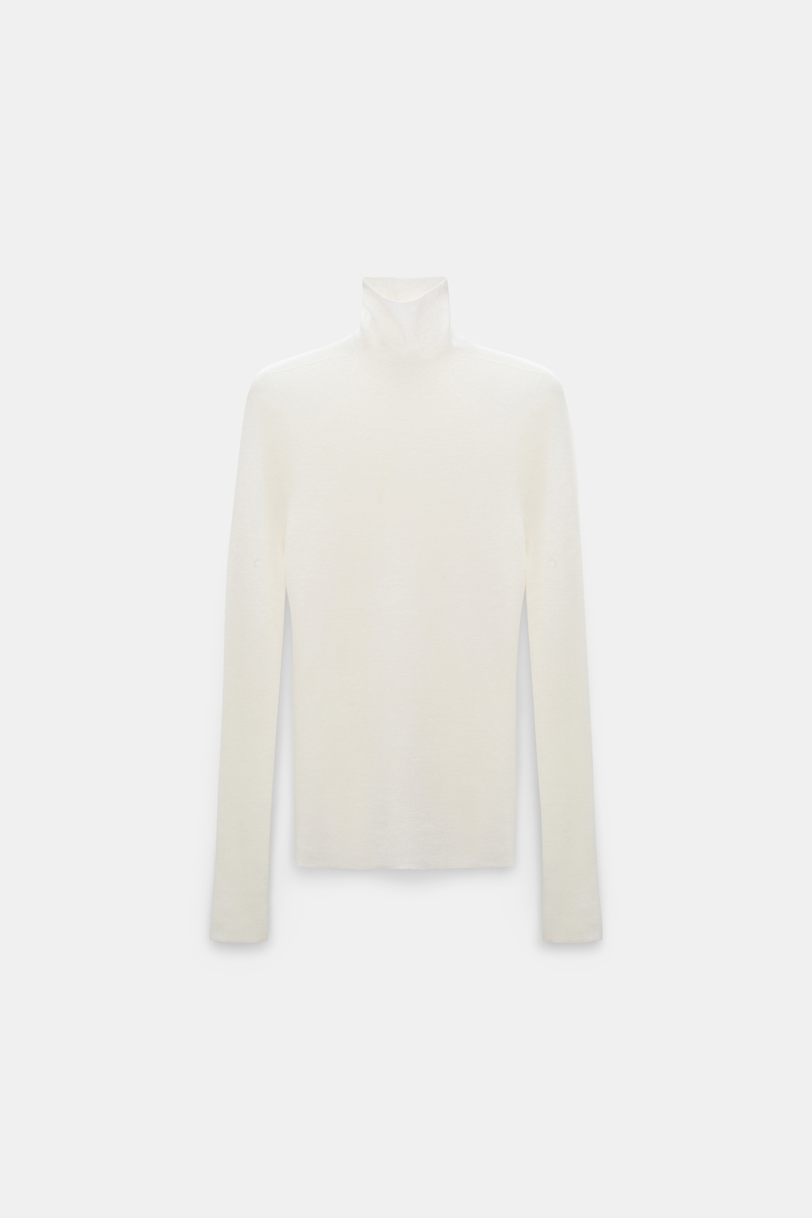 Dorothee Schumacher Rollkragenpullover aus Merino camellia white
