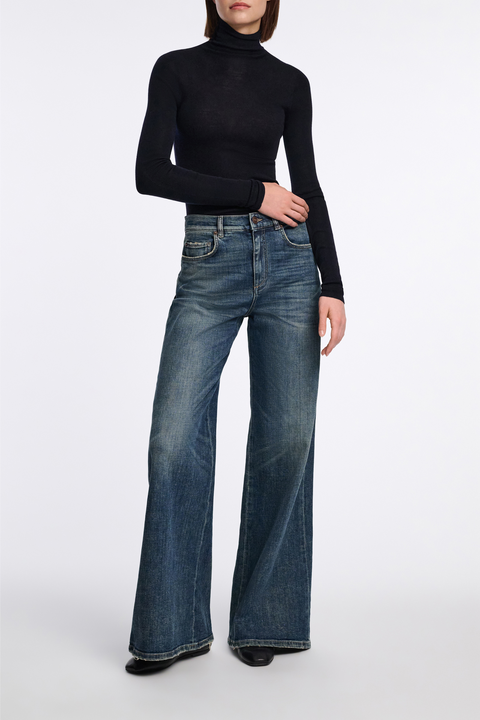 Dorothee Schumacher Rollkragenpullover aus Merino dark navy