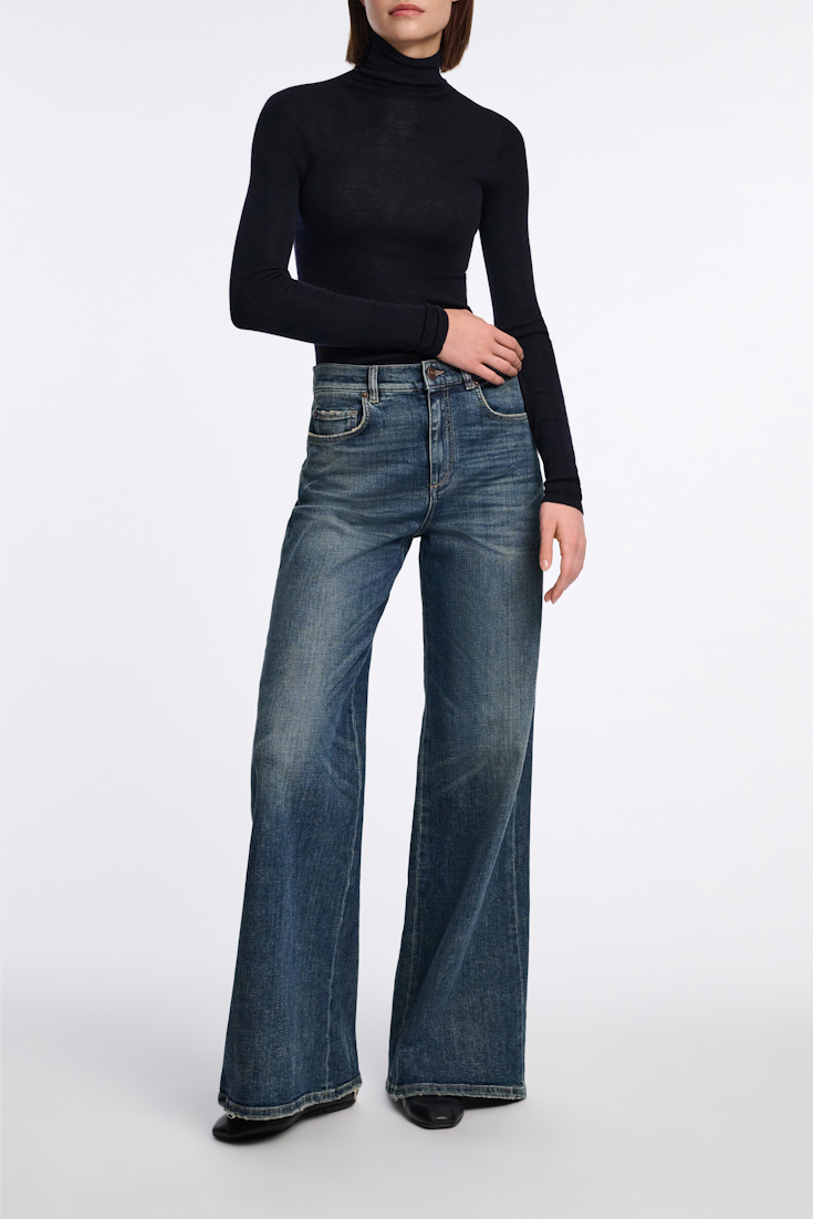 Dorothee Schumacher Rollkragenpullover aus Merino dark navy