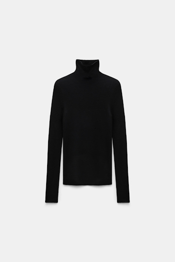 Dorothee Schumacher Rollkragenpullover aus Merino pure black
