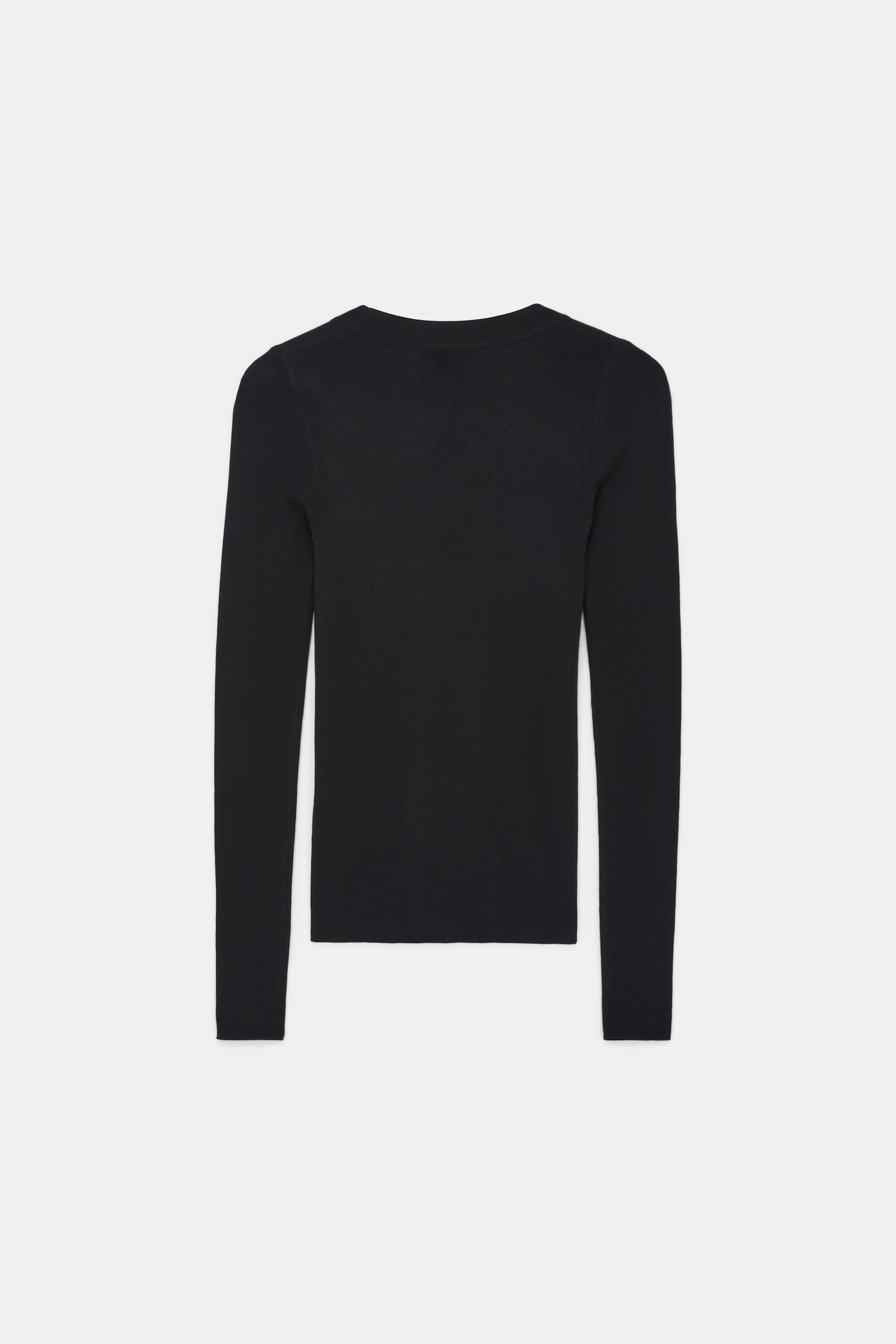 Dorothee Schumacher Pullover with deep scoop neckline pure black