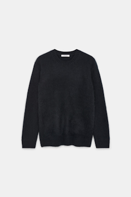 Dorothee Schumacher Fluffy Pullover aus Merino und Kaschmir pure black