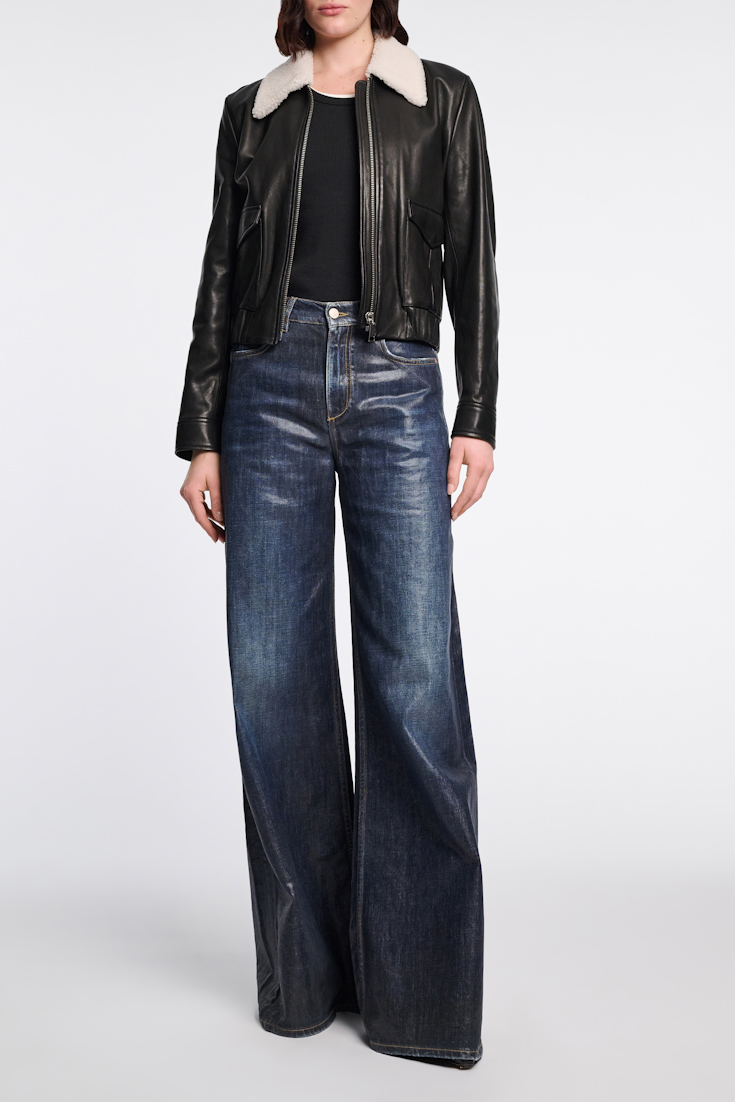 Dorothee Schumacher Geripptes Tanktop mit Racerback pure black