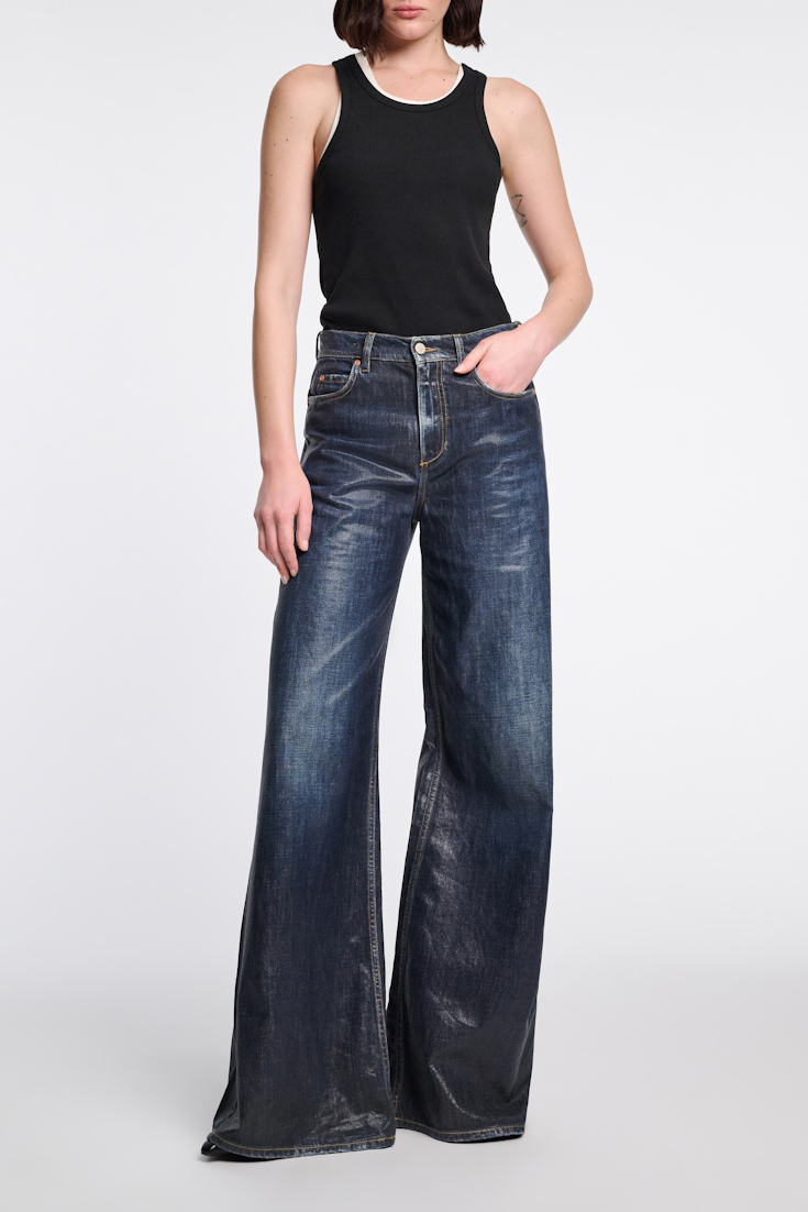 Dorothee Schumacher Geripptes Tanktop mit Racerback pure black