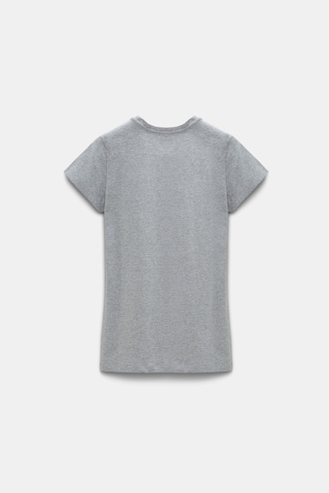 Dorothee Schumacher Classic cotton-jersey T-shirt grey melange