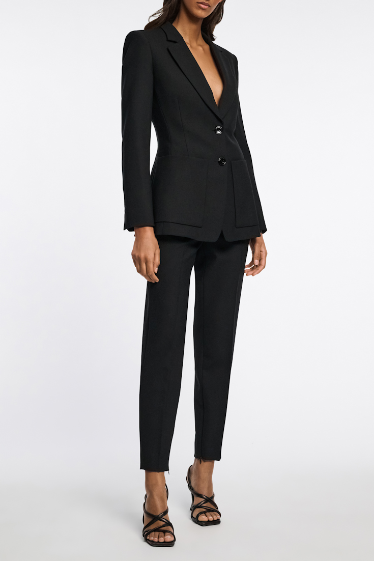 Dorothee Schumacher Tailored cigarette pants pure black