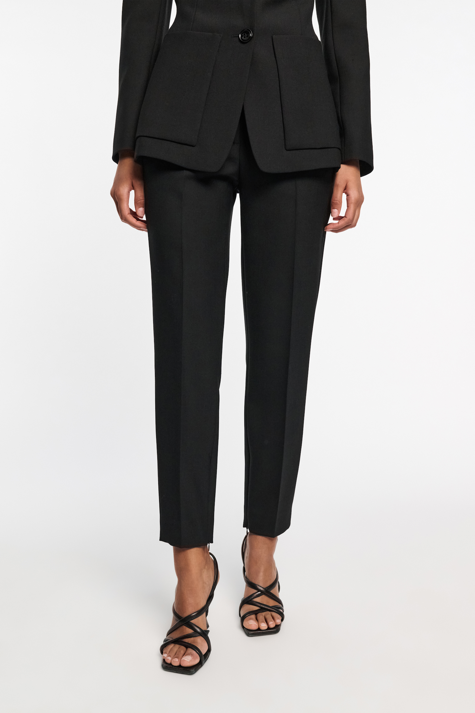 Dorothee Schumacher Tailored cigarette pants pure black